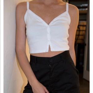 Brandy Melville White Zelly tank top